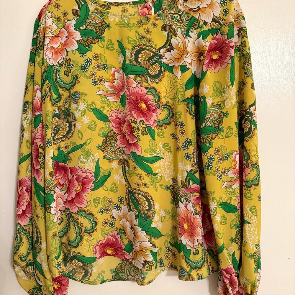 LOFT Floral Blouse - Yellow Floral